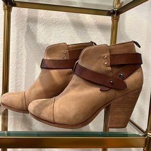 Rag & Bone booties, tan suede, size 36.5